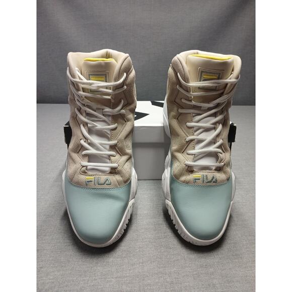 Fila MB Mens 15 Egret Aurora Retro Basketball Shoes Jamal Mashburn 90s High Top main image 8